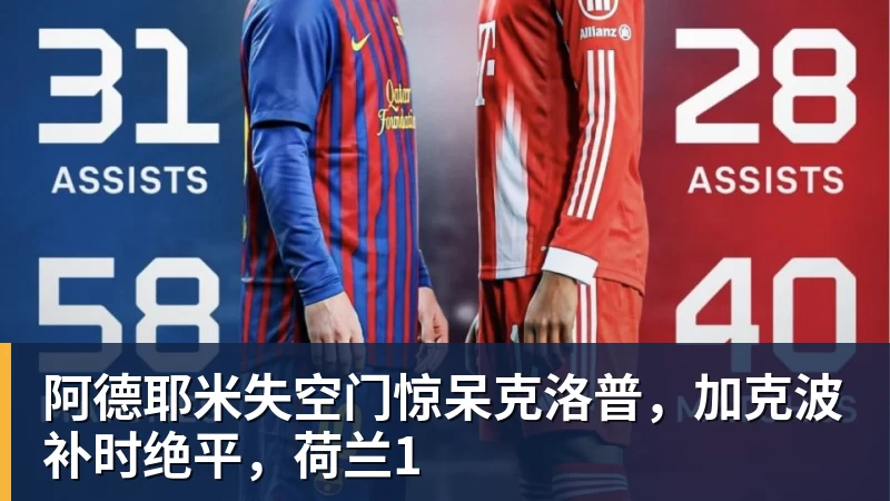 好博体育阿德耶米失空门惊呆克洛普，加克波补时绝平，荷兰1